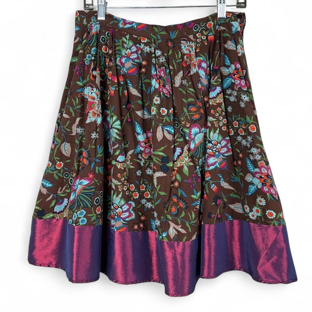 Forever 21 vintage y2k brown floral cotton skirt